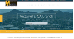 Desktop Screenshot of americanpacmortgage.com